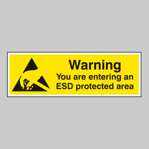 Warning - You Are Entering An ESD Protected Area Warning - You Are Entering An ESD Protected Area