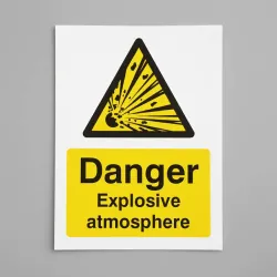 Danger - Explosive Atmosphere BS5499 Danger - Explosive Atmosphere BS5499