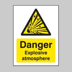 Danger - Explosive Atmosphere BS5499 Danger - Explosive Atmosphere BS5499