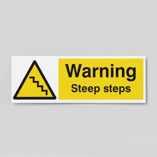 Warning - Steep Steps