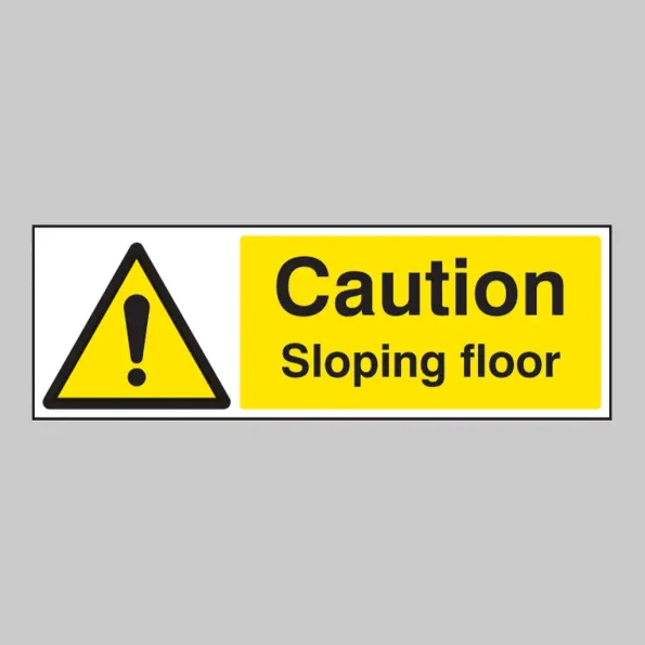 Caution - Sloping Floor