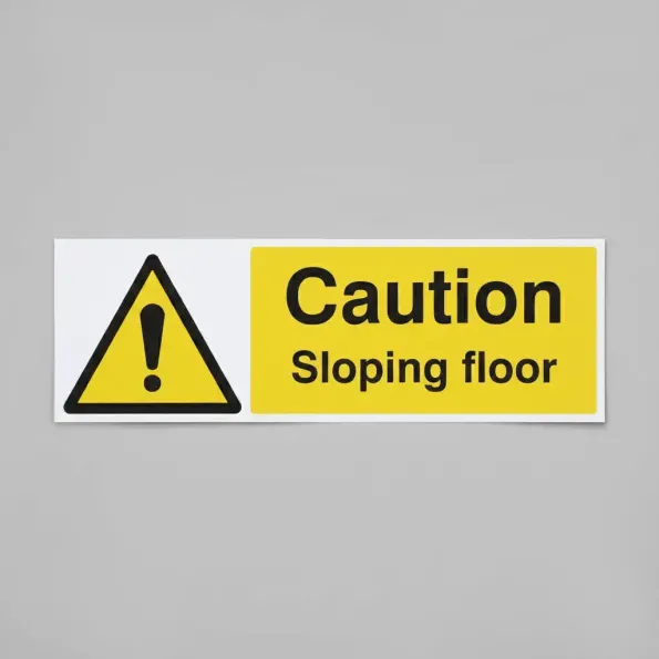 Caution - Sloping Floor