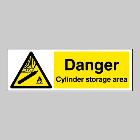 Danger - Cylinder Storage Area Danger - Cylinder Storage Area