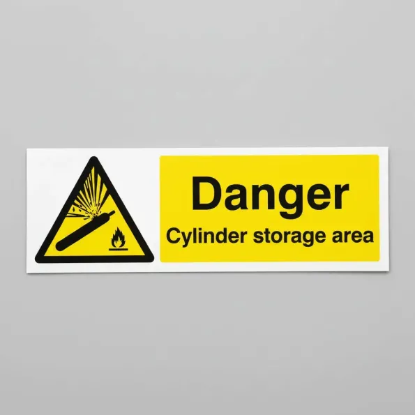 Danger - Cylinder Storage Area