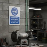 Eye Protection is Provided for Your Safety and Must be Worn