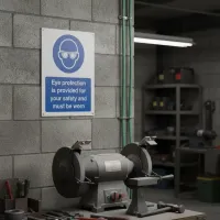 Eye Protection is Provided for Your Safety and Must be Worn