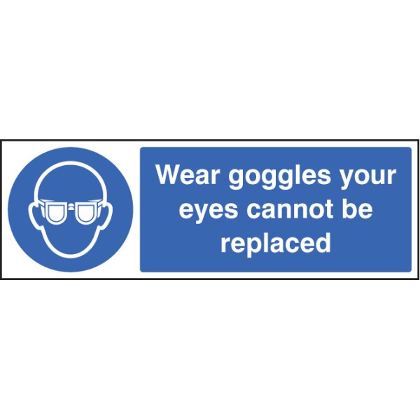 Wear Goggles Your Eyes Cannot be Replaced