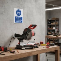 Eye Protection Must be Worn When Operating Machine