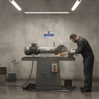 Abrasive Wheel Machine - Safety Goggles - Only Qualified users
