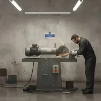 Abrasive Wheel Machine - Safety Goggles - Only Qualified users