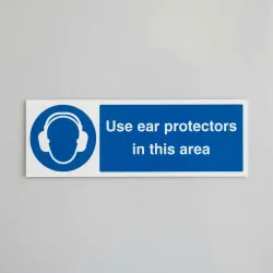 Use Ear Protectors in this Area Use Ear Protectors in this Area