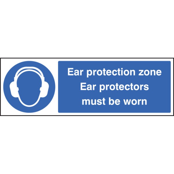 Ear Protection Zone Ear Protectors Must be Worn