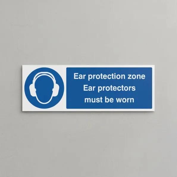 Ear Protection Zone Ear Protectors Must be Worn