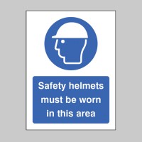 Safety Helmets Must be Worn in this Area