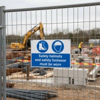 Safety Helmets and Safety Footwear Must be Worn