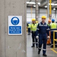 Bump Caps must be Worn in this Area