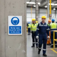 Bump Caps must be Worn in this Area