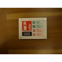 CO2 Carbon Dioxide Fire Extinguisher Identification Sign CO2 Carbon Dioxide Fire Extinguisher Identification Sign