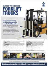 Forklift Inspection Checklist - Poster (A2)