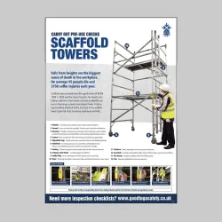 Scaffold Tower Inspection Checklist Poster