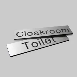 Your Message Here - Aluminium Effect Engraved