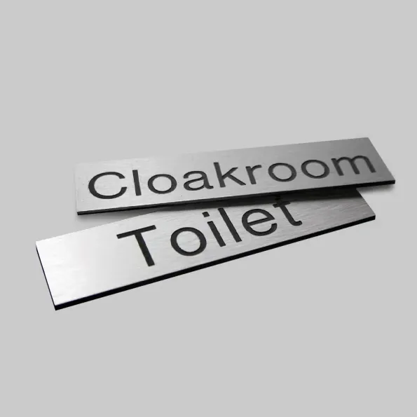 Your Message Here - Aluminium Effect Engraved