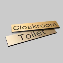 Your Message Here - Brass Effect Engraved