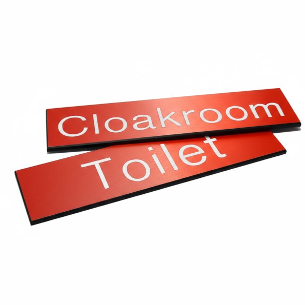 Your Message Here - Red with White Engraved Text 