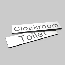 Your Message Here - White with Black Engraved Text 