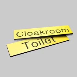 Your Message Here - Yellow with Black Engraved Text 