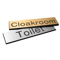 Your Message Here - Aluminium Effect Engraved