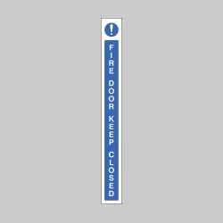 Fire Door Keep Closed - Door Edge Sign Fire Door Keep Closed - Door Edge Sign