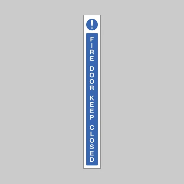 Fire Door Keep Closed - Door Edge Sign Fire Door Keep Closed - Door Edge Sign