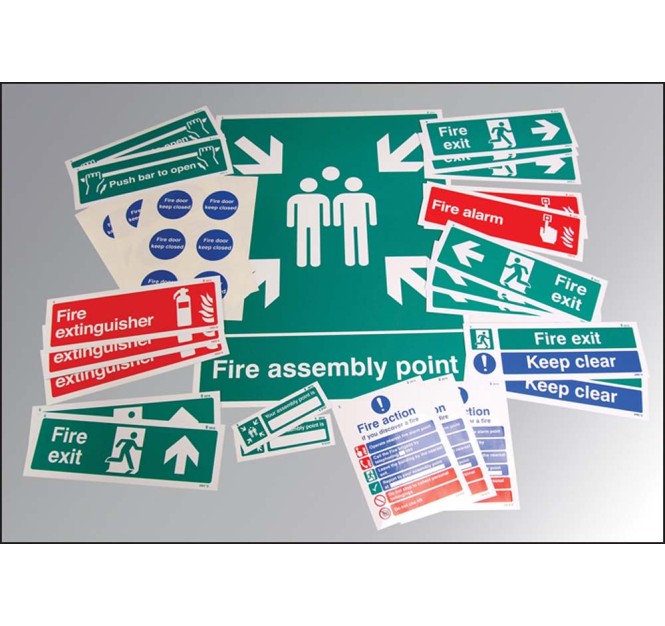 Fire Safety Signs Kit