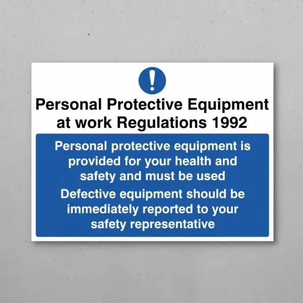 Personal Protective Equipment is Provided for your Health and Safety and Must be Used