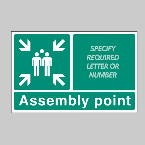 Assembly Point - Landscape - Select Number or Letter Assembly Point - Landscape - Select Number or Letter