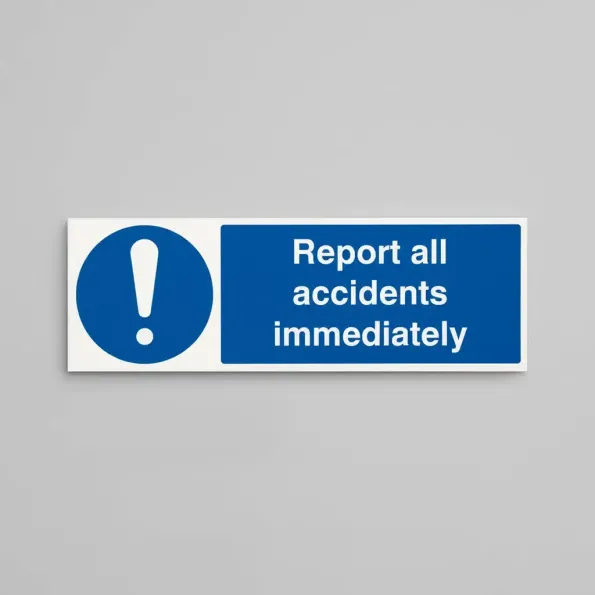 Report All Accidents Immediately