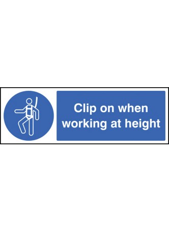 Clip On When Working At Height