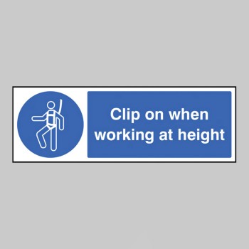 Clip On When Working At Height