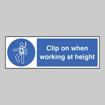 Clip On When Working At Height Clip On When Working At Height