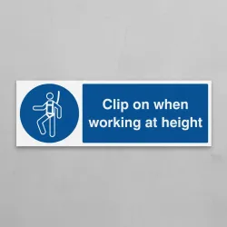 Clip On When Working At Height