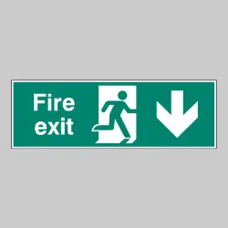 Double Sided Large Fire Exit - Down