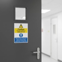 Caution - You are Entering a Designated Area - All Persons Must Wear Approved PPE