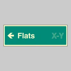 Flats X-Y - Arrow Left (Specify when ordering) Flats X-Y - Arrow Left (Specify when ordering)