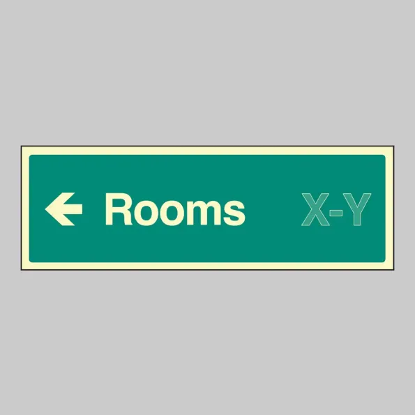 Rooms X-Y - Arrow Left (Specify when ordering) Rooms X-Y - Arrow Left (Specify when ordering)