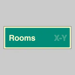 Rooms X-Y (Specify when ordering) Rooms X-Y (Specify when ordering)