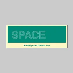 Custom Floor Level ID Board (Space for One) Custom Floor Level ID Board (Space for One)