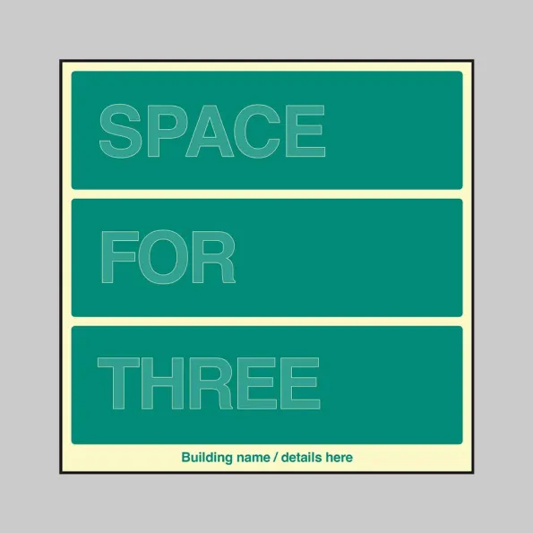 Custom Floor Level ID Board (Space for Three)