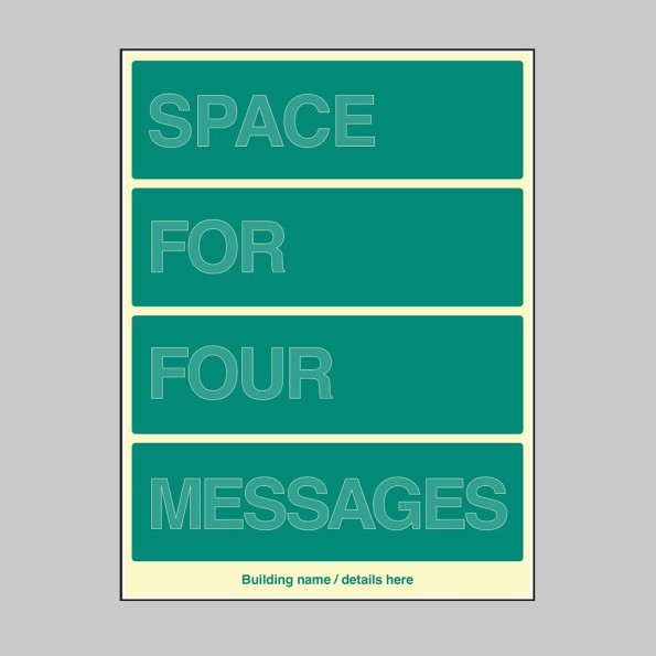 Custom Floor Level ID Board (Space for Four)