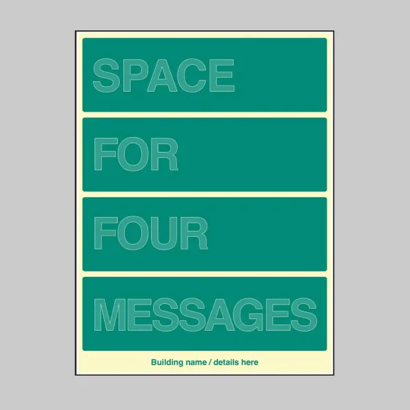 Custom Floor Level ID Board (Space for Four)